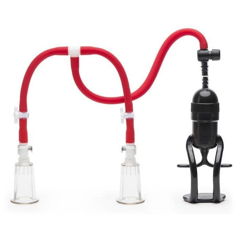 KINKgear Pompe-Tétons TIT UP Double Cup Rouge